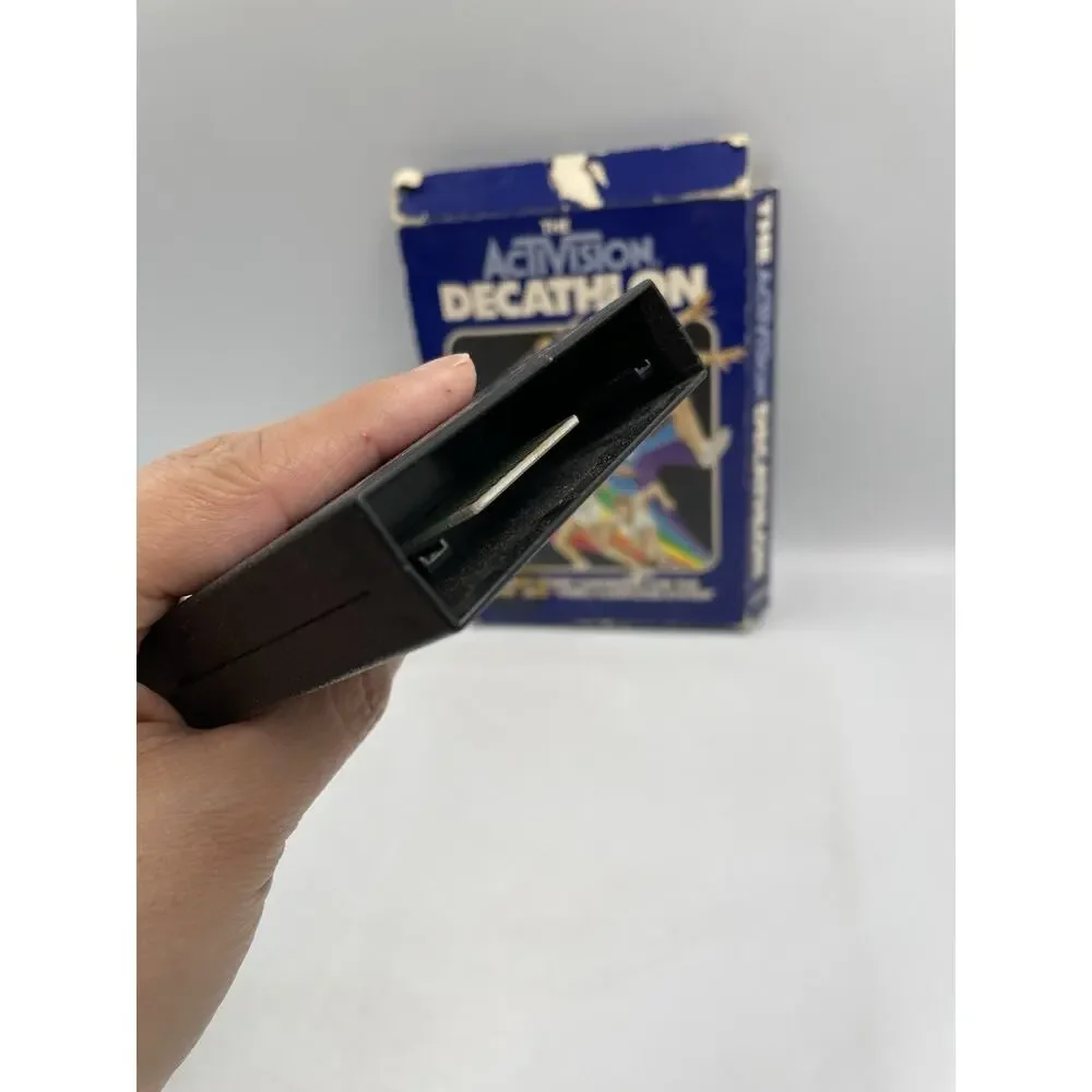 ACTIVISION DECATHLON (Atari 2600) Game & Box